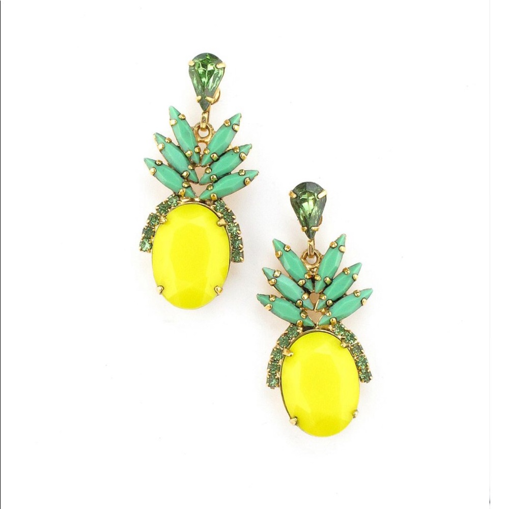 Elizabeth Cole pineapple earrings